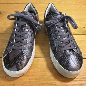 AllSaints gray snake skin Shana sneakers 38 (7.5)